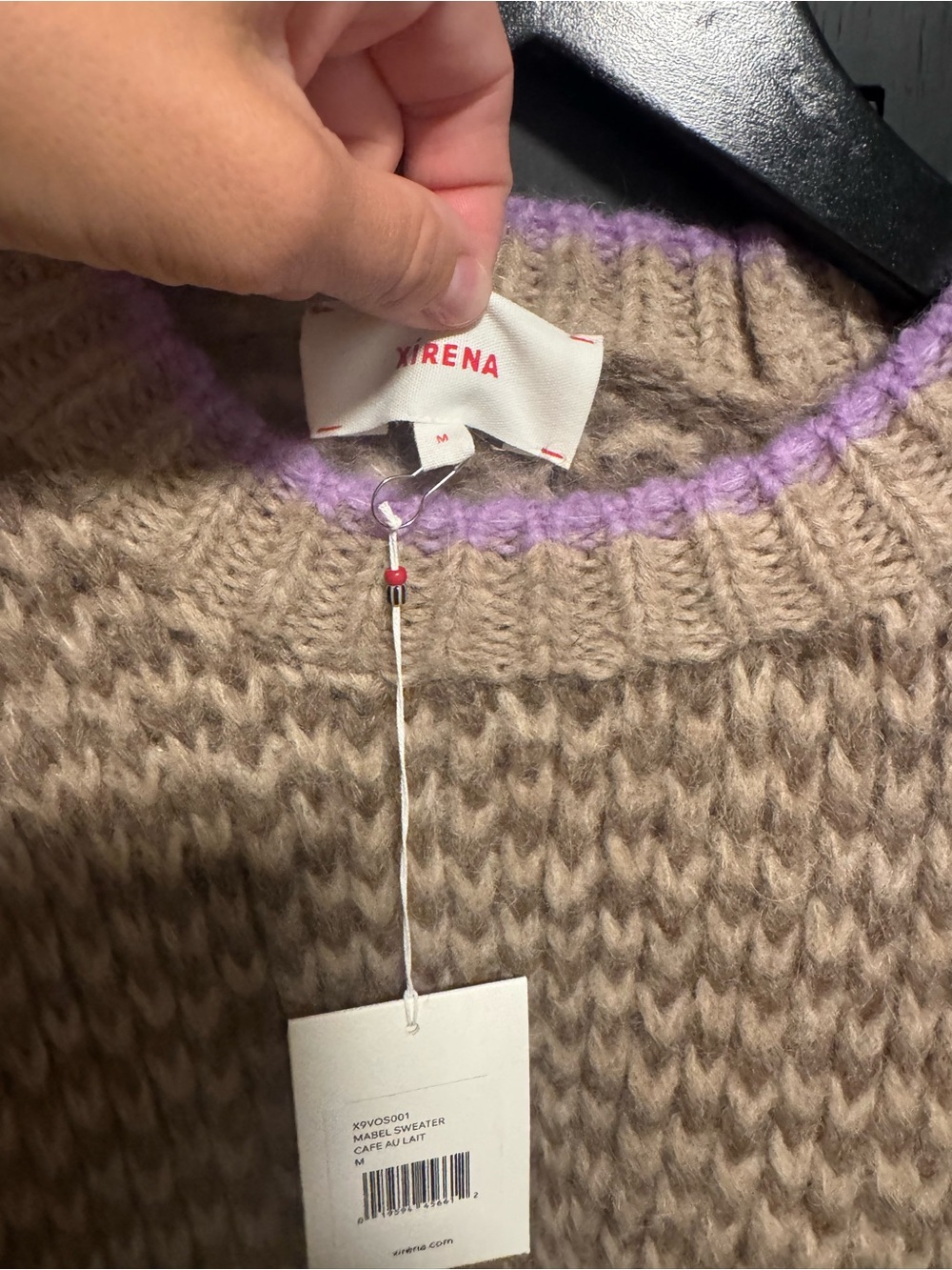 Xirena Cafe Au Lait Mabel Sweater NWT Size Medium - Picture 6 of 7